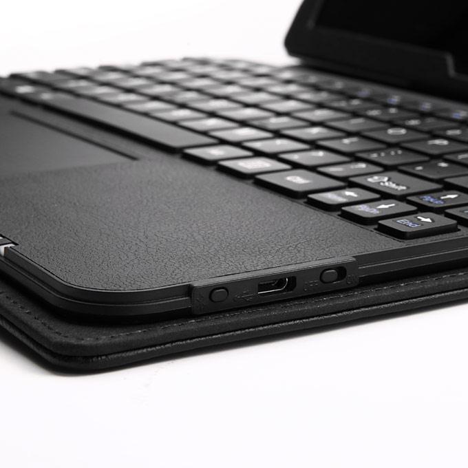 Makibes Removable Bluetooth Touchpad Keyboard Cover Case With Touch Pen For Microsoft Surface 3 - Black