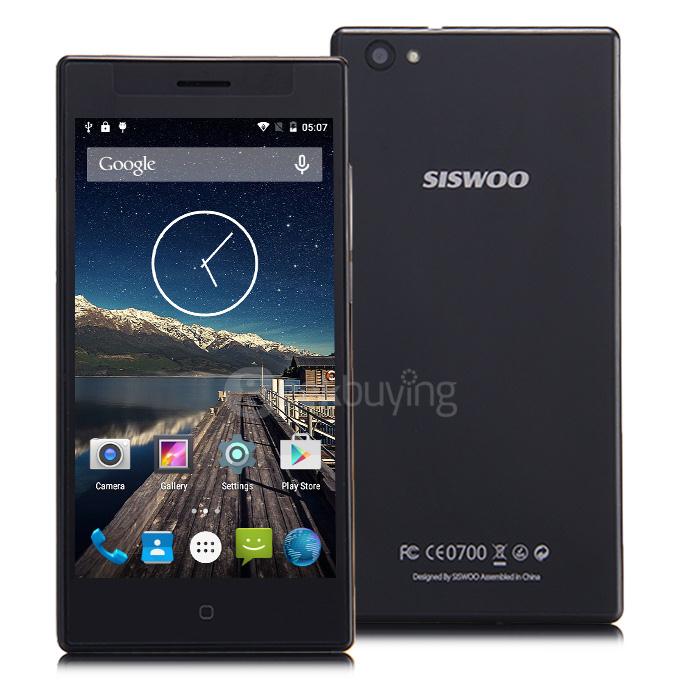 SISWOO A5 5.0inch 4G LTE Android 5.1 Smartphone 64bit MTK6735M Quad Core 1.0Ghz 1GB RAM 8GB ROM - Black