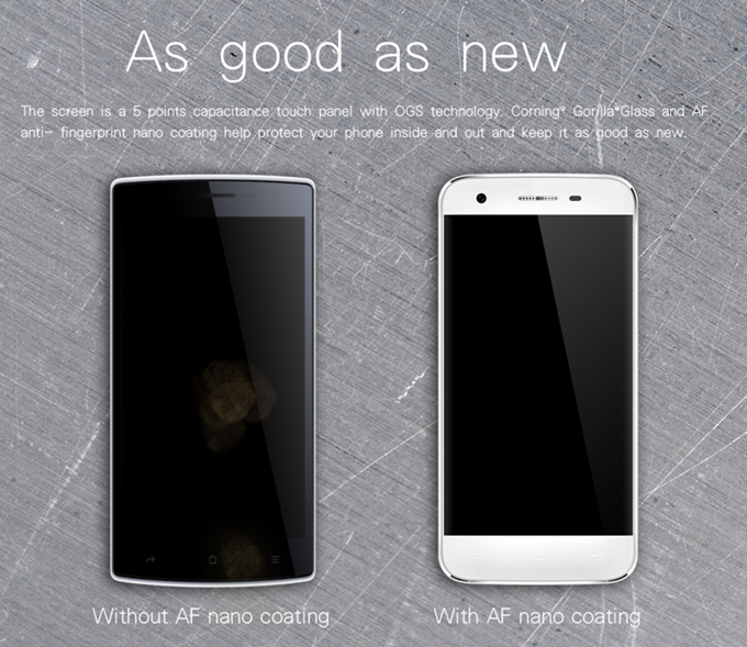 DOOGEE F3 Pro 4G 5.0Inch FHD Android 5.1 3GB 16GB Smartphone MTK6753 64bit Octa Core 2.5D Corning Gorilla Glass - Black