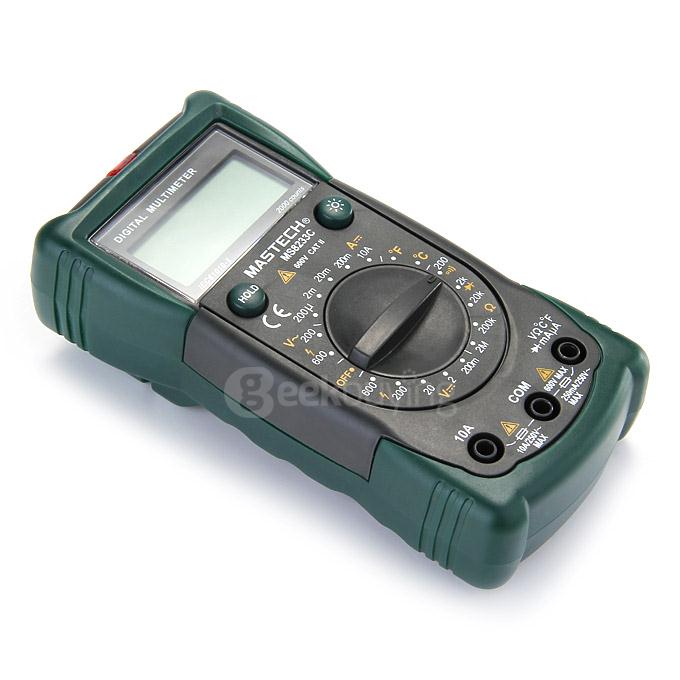 MASTECH MS8233C Digital Multimeter Temperature/AC/DC/Continuity/Diode Tester