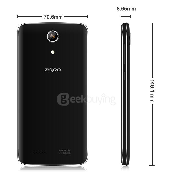 ZOPO Speed 7 5.0Inch FHD Android 5.1 3GB 16GB 4G Smartphone 64bit MTK6753 Octa Core 13.2MP Miracast OTG Hotknot - Black