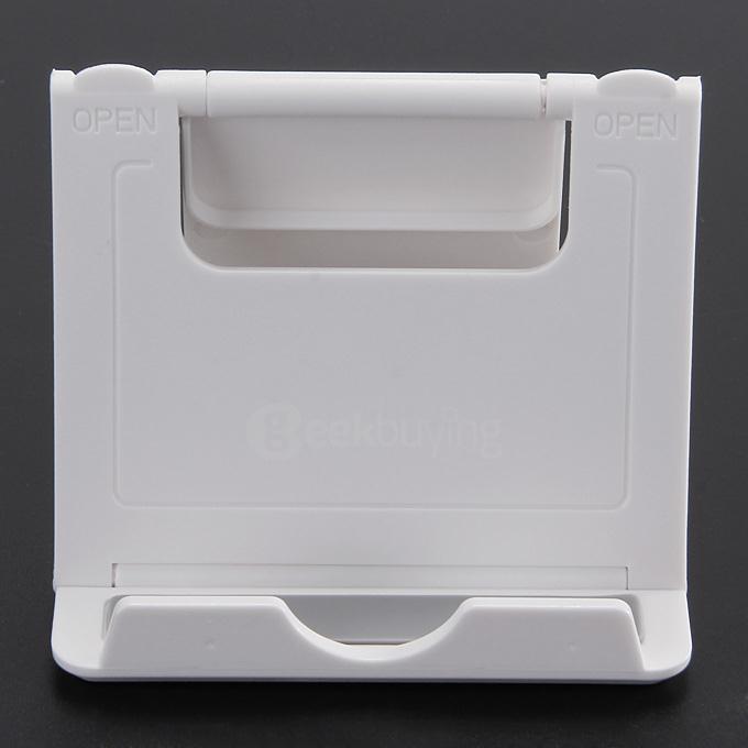 DZ-902 Universal Plastic Holder Fold Stand For iPhone iPad And Mobile Devices - White