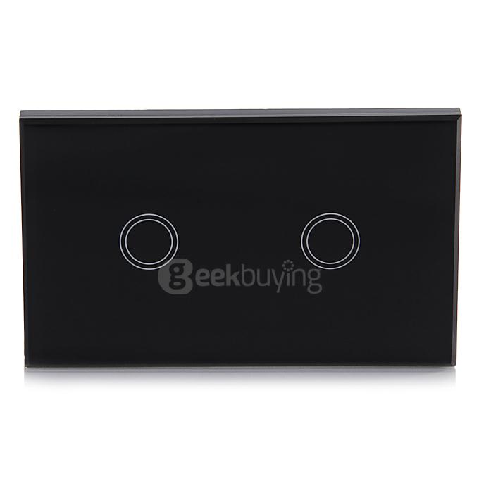 Funry Y8 Home Touch Switch Double Remote Control Intelligent Control Switch With Overload Protection - US