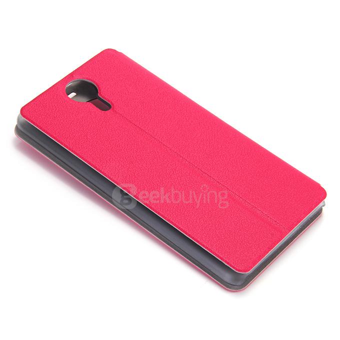 Protective Hard Cover Flip Stand Leather Case for Ulefone Be Touch / Be Touch 2 Smartphone - Rose