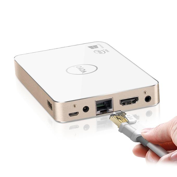 VOYO V2 Windows 10 4K MINI PC Z3735F Quad Core 2G/32G 802.11 b/g/n Gigabit LAN BT4.0 HDMI Built-in 64G SSD 5000mAh Li Battery