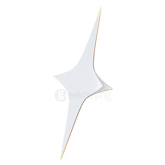 3D Removable Acrylic Stars Mirror Sticker Modern Wall Art Home Decor - Gold