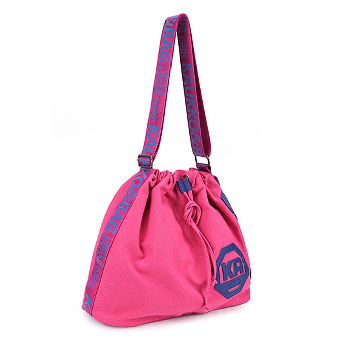 Kaukko FP93 Classic Canvas Crossbody Bag Vintage Casual Shoulder Bag - Rose red