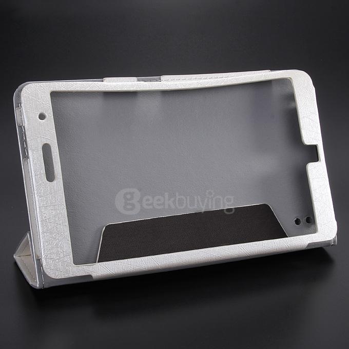 PU Leather Stand Case Cover for CHUWI HI8 Tablet PC - White