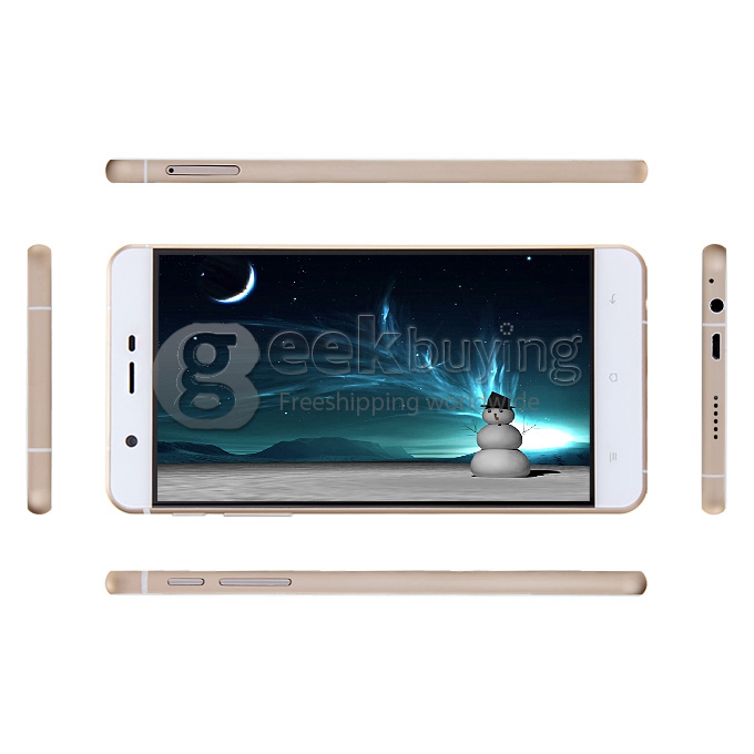 OUKITEL U9 5.5 inch 2.5D Radian JDI FHD 4G LTE Android 5.1 3GB 16GB Smartphone 64bit MTK6753 Octa Core 16.0MP - White