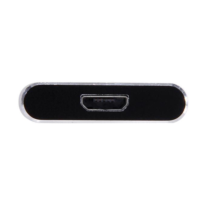 Aluminum Micro USB Cable To Magnetic Charger Adapter Converter For Sony Xperia Series - Black