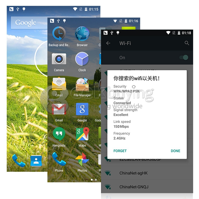 SISWOO C55 5.5inch 4G FDD-LTE Android 5.1 2GB 16GB Smartphone 64bit MTK6753 Octa Core 13.0MP IPS HD Breath Light - Black