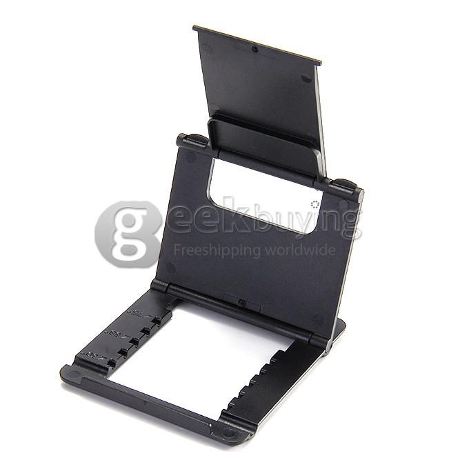 DZ-902 Universal Plastic Holder Fold Stand For iPhone iPad And Mobile Devices - Black