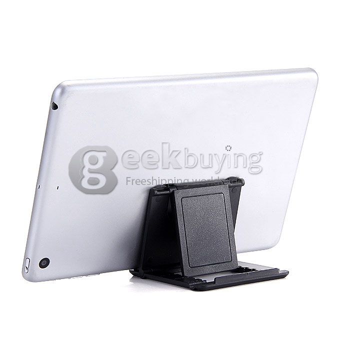 DZ-902 Universal Plastic Holder Fold Stand For iPhone iPad And Mobile Devices - Black