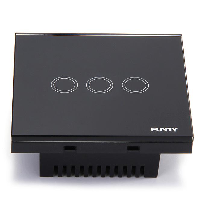 Funry Y8 Home Touch Switch Triple Touch Control 1 Way Intelligent Control Switch With Overload Protection - EU