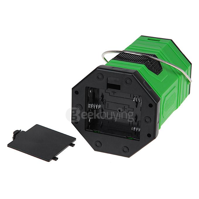Y03 Solar Power Rechargeable 7-LED Camping Light With USB Interface - Green