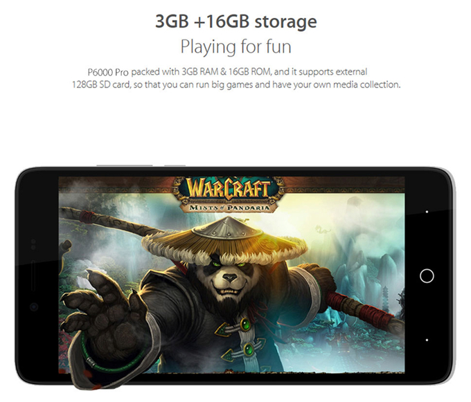[HK Stock]Elephone P6000 Pro 3GB 16GB 5.0inch LG LCD Android 5.1 Smartphone 64-bit MTK6753 Octa Core 1.3GHz 13.0MP -  White