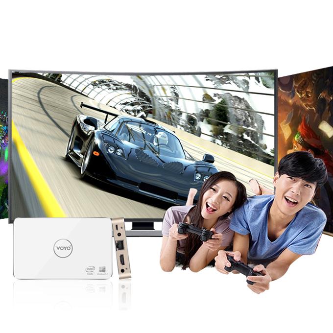VOYO V2 Windows 10 4K MINI PC Z3735F Quad Core 2G/32G 802.11 b/g/n Gigabit LAN BT4.0 HDMI 8000mAh Li Battery