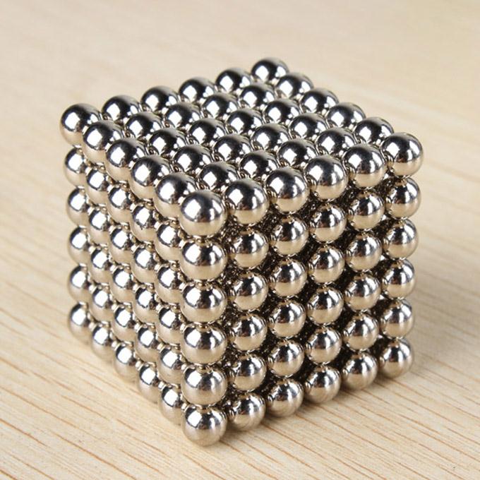 216Pcs 5mm Sliver DIY Neocube Magic Beads Magnetic Balls Puzzle