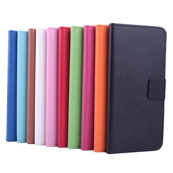 Protective Hard Cover Flip Stand Leather Case for ZTE Nubia Z9 Mini Smartphone - Dark Blue