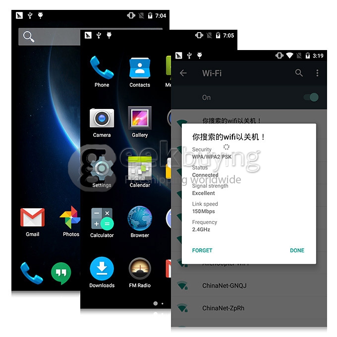 VKWORLD VK6050 5.5inch 64bit 4G LTE Android 5.1 6050mAh Battery Smartphone MTK6735 Quad Core 1GB RAM 16GB ROM - Black