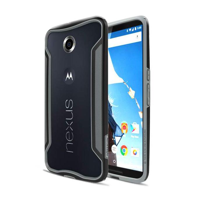 Nillkin Frame Series Protective Cover Shell Bumper PC+TPU Case for Motorola Nexus 6 - Black