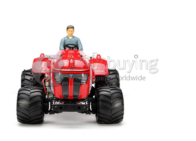 Wltoys P949 1:10 Monster Tractor 2.4G 30KM/H 2WD Lifting Stunts Off Road RC Car RTR - Red