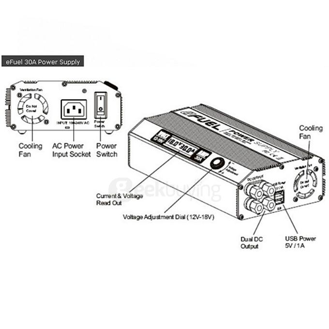 SkyRC Efuel 30A 540W Switching Power Supply