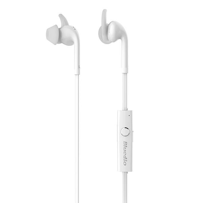 Bluedio S3 Bluetooth Headset BT4.1 Wireless Stereo Earphone For Sports - White