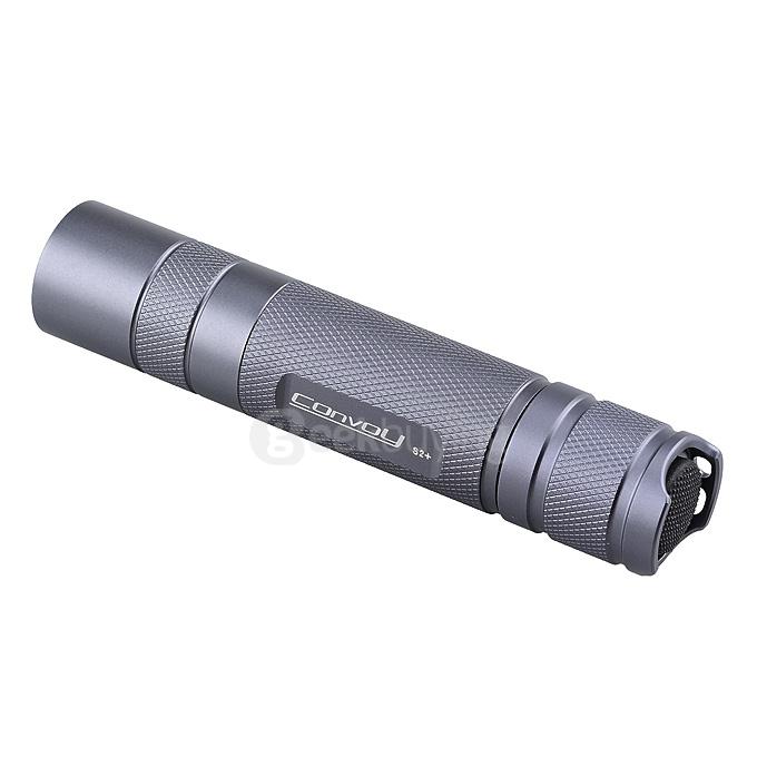 Convoy S2+ Cree XM-L2 U2-1A 350lm 2-Group 8-Mode White Light LED Flashlight - Titanium