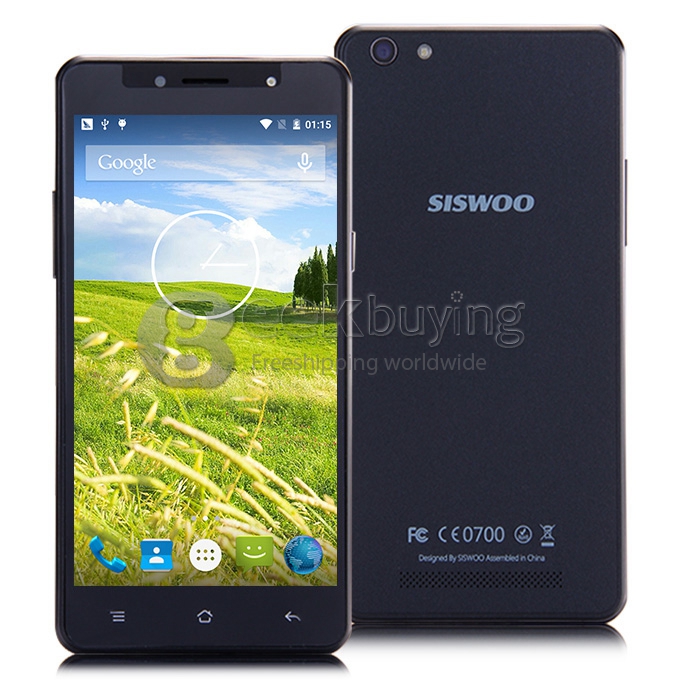 SISWOO C55 5.5inch 4G FDD-LTE Android 5.1 2GB 16GB Smartphone 64bit MTK6753 Octa Core 13.0MP IPS HD Breath Light - Black