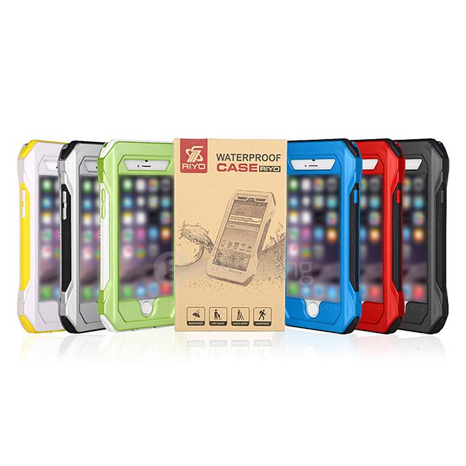 RIYO Waterproof Shockproof Dirtproof SnowProof IP68 Standard Cover Case Protective Case For iPhone 6 Plus / iPhone 6s Plus - Silver