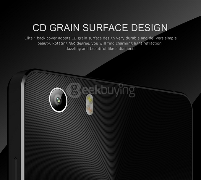 [HK Stock] Leagoo Elite 1 4G LTE 5.0inch FHD Android 5.1 3GB 32GB Smartphone 64bit MT6753 Octa Core 16MP Touch ID Gorilla 3 -Black