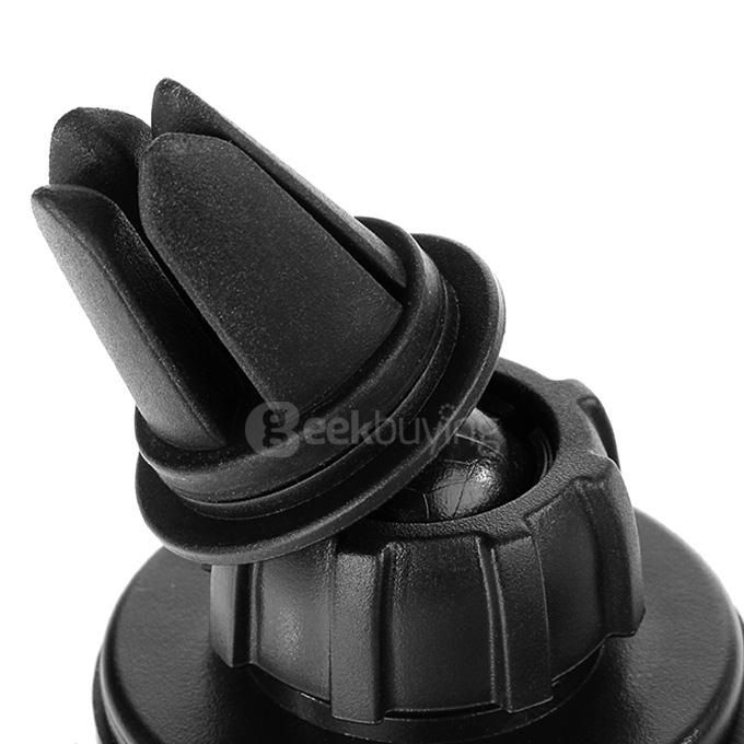 360 Degrees Rotation Universal Car Air Vent Magnetic Mount Holder for Mobile Phone - Black
