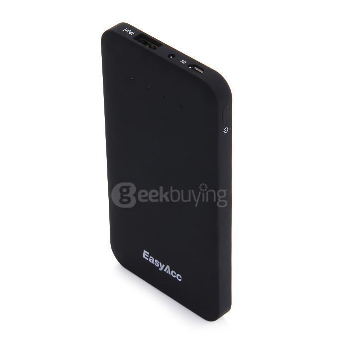 EasyAcc Cable 5000mAh External Battery Charger Portable Power Bank with Built-in Micro USB Cable