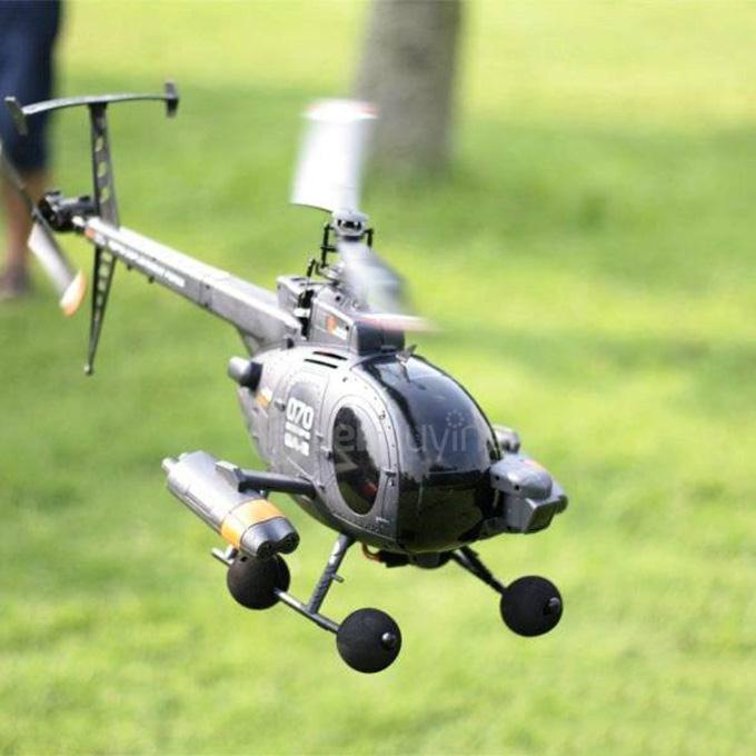 FX070C 2.4G 4CH 6Axis Gyro Flybarless MD500 Scale RC Helicopter