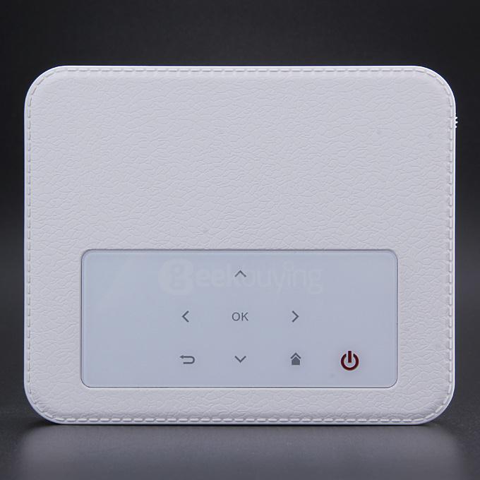H3000 Mini Android 4.4 OS AC WIFIi DLP Projector Bluetooth 150Lm 1080P 1G/8G OTG for Home Office - White