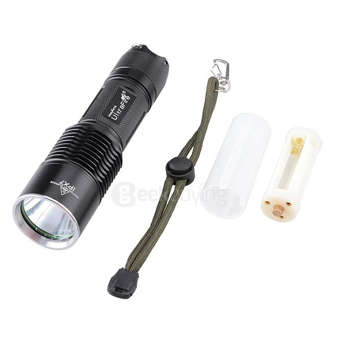 UltraFire LZZ-F13 IPX7 Waterproof Cree XM-L U2 700lm 5-Mode Cool White Flashlight - Black