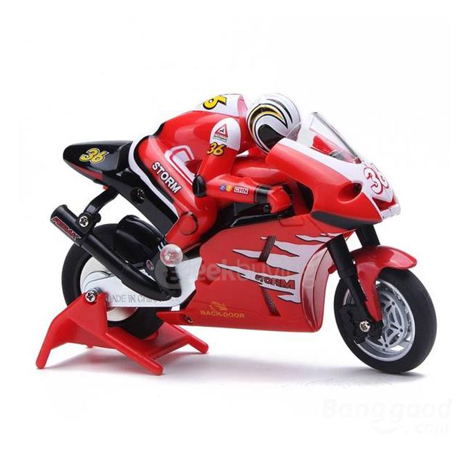 Shenqiwei 1/20 Mini Motorcycle 2.4GHz Moto RTR - Red