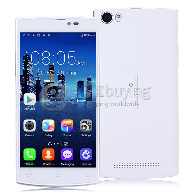 Leagoo Lead 7 5.0Inch Android 4.4 Smartphone MTK6582 Quad Core 1GB/8GB IPS JDI HD Screen 13.0MP 4500mAh Battery - White
