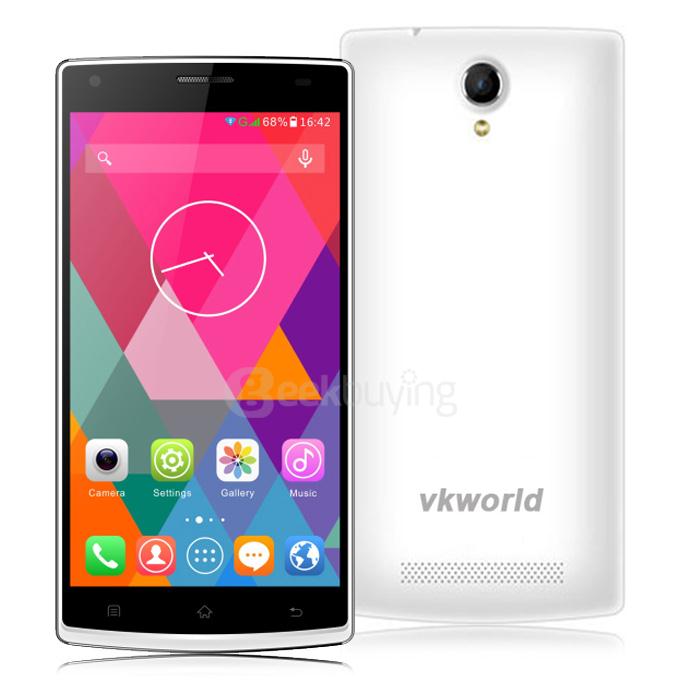 VKWORLD VK560 5.5inch 4G LTE Android 5.1 Smartphone 1GB 8GB 64-bit MTK6735 Quad Core 1.0GHz 13.0MP Smart Wake - White
