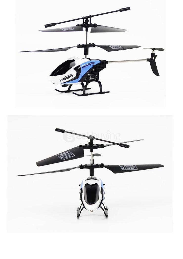 FQ777-610 AIR FUN 3.5CH Infrared Control Helicopter RC Copter With Gyro RTF - White + Blue