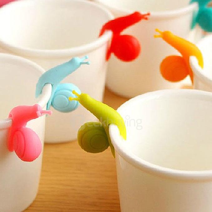Attractive Cute Snail Shape Silicone Tea Bag Infuser Holder - Orange