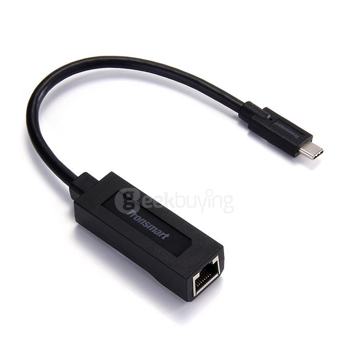 [Spain Stock]Tronsmart USB3.0 Type-C Male To RJ45 Adapter For Windows/Mac/Google Chrome OS
