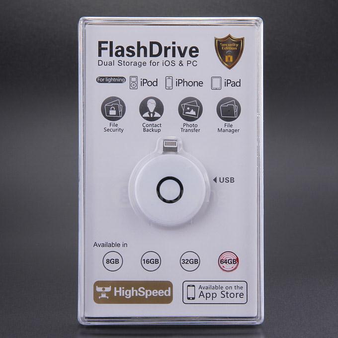 NK609 64GB High Speed Flash Drive Dual Storage For iOS PC - White