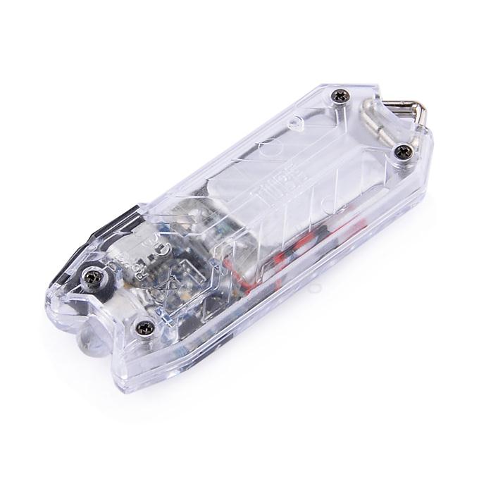 Tube Water Resistant Flashlight Portable Tiny USB Rechargeable Light - White