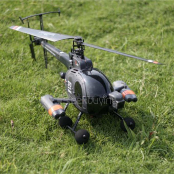 FX070C 2.4G 4CH 6-Axis Gyro Flybarless MD500 Scale RC Helicopter