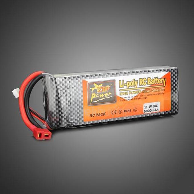 ZOP Power 11.1V 5000mAh 3S1P 30C Lipo Battery For RC Model T Plug