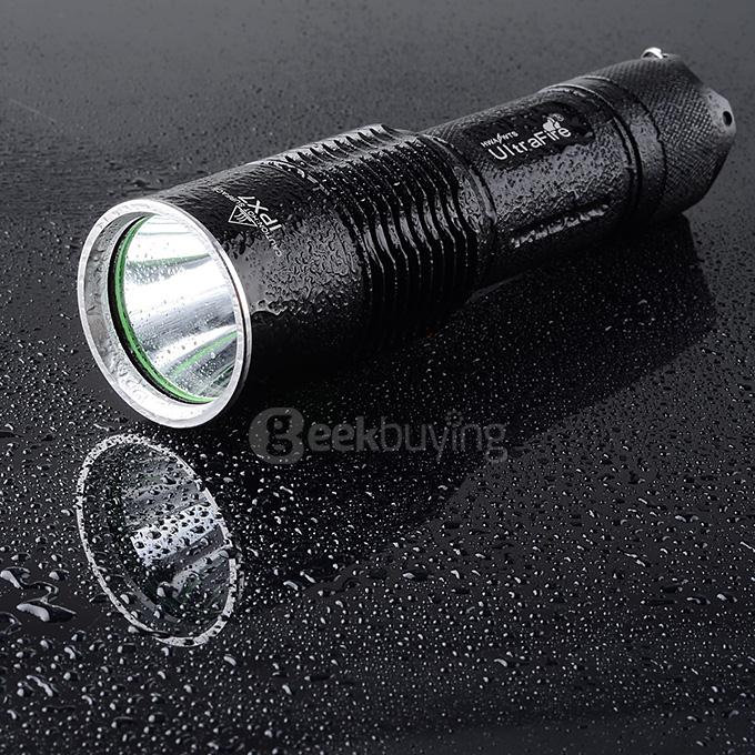 UltraFire LZZ-F13 IPX7 Waterproof Cree XM-L U2 700lm 5-Mode Cool White Flashlight - Black