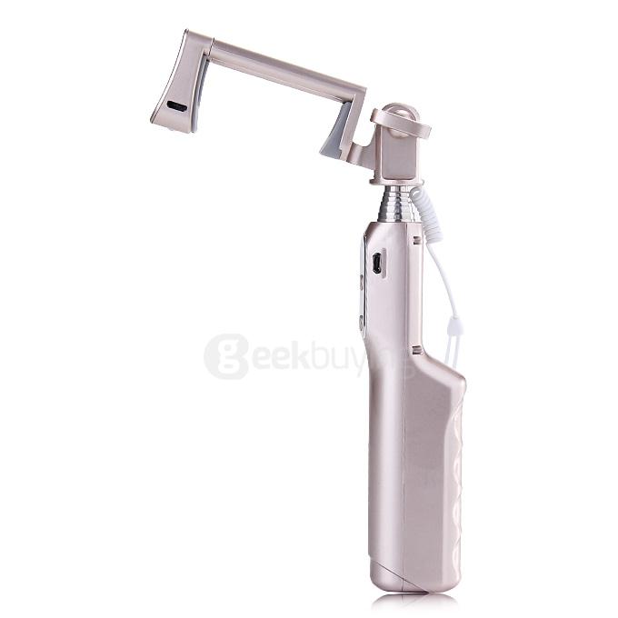 ADYSS 3-in-1 LED Selfie Stick Extendable Handheld Monopod with Dimmable Rechargeable LED Spotlight For Smartphone