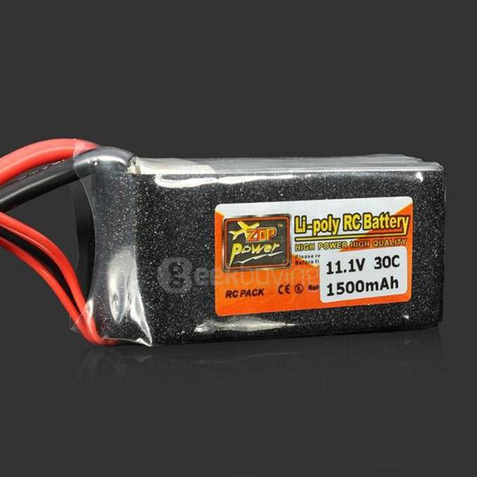 ZOP Power 11.1V 1500mAh 30C Lipo Battery XT60 Plug